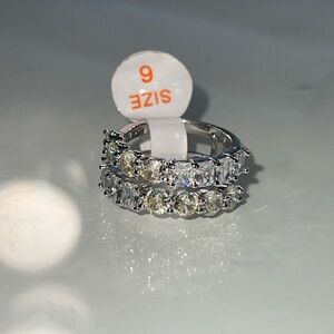 BP Silver and Lemon CZ Women's Ring 6